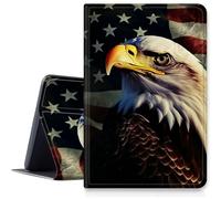 Eagle Flag Retro Coque pour Samsung Galaxy Tab A7 10.4 Pouces 2020 (SM-T500/T505/T507), PU Cuir Cover avec Multi Angles de Vue Pliant Stand pour Galaxy Tab A7 2020