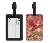 Eagle Flying Over The Mountain Étiquette de bagage pour sac de voyage, valise, étiquettes nominatives