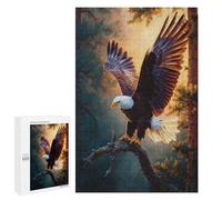 Eagle Forest Painting Artwork Puzzle 1000 Pièces Educa Jouet en Bois Cadeau Unique Décoration Intérieure Jeu Éducatif Challenge Toy Adultes Et Enfants À Partir De 14 Ans 1000 PCS
