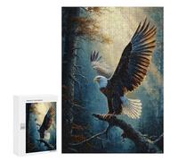 Eagle Forest Painting Puzzle 1000 Pièces Educa Jouet en Bois Cadeau Unique Décoration Intérieure Jeu Éducatif Challenge Toy Adultes Et Enfants À Partir De 14 Ans 300 PCS