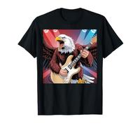 Eagle Guitare Rock Star and Roll America Funny Kids Eagles T-Shirt
