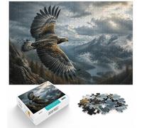 Eagle in Flight Puzzle 1000 Pièces, Cadeau Nouvel an, 1000pcs (70x50cm) | Puzzle pour adultes de 1000 pièces : convient à un loisir calme sans écran ; quand un loisir concentré aide à décrocher.