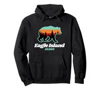 Eagle Island Idaho Ours d'été de pêche Sweat à Capuche