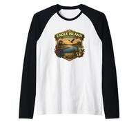 Eagle Island State Park Idaho Souvenir Graphique Fantaisie Manche Raglan