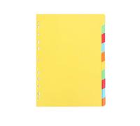 Eagle Lot de 10 intercalaires en papier durable 5 couleurs A4