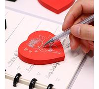 Eagle Love Type Black Sticky Notes Lot de 100 feuilles de notes autocollantes 7 x 7 x 1 cm Rouge