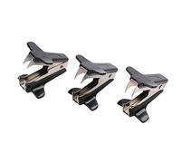 Eagle Mini Ôte-agrafes Bureau Dégrafeur Document pour Enlever des Agrafes en Acier Inoxydable Lot de 3 Noir