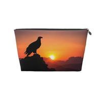 Eagle Mountain Peak Trousse de maquillage de voyage en cuir étanche