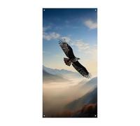 Eagle Mountains Couverture de porte Bannière de bienvenue Panneau d'entrée Bannière de fête de vacances Décorations de fête d'anniversaire Bannière pour célébrations festives 177,8 x 90,9 cm