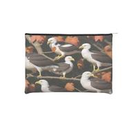 Eagle on The Branch Trousse à maquillage réutilisable en papier imperméable et légère pour voyage, école et usage quotidien Motif imprimé intégral pour femmes, étudiants, éco-conscient, Noir , Taille