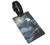 Eagle On The Peak Bracelet détachable avec étiquette de bagage | Étiquettes de bagage pour valises, aéroport, croisière, voyage, essentiels