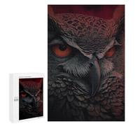 Eagle Owl Art Print Puzzle 1000 Pièces Educa Jouet en Bois Cadeau Unique Décoration Intérieure Jeu Éducatif Challenge Toy Adultes Et Enfants À Partir De 14 Ans 1000 PCS