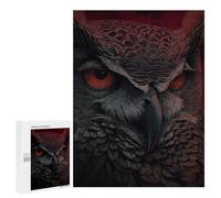 Eagle Owl Art Print Puzzle 500 Pièces Educa Jouet en Bois Cadeau Unique Décoration Intérieure Jeu Éducatif Challenge Toy Adultes Et Enfants À Partir De 14 Ans 500 PCS