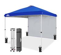 EAGLE PEAK 3mx3m Tente Pop - up avec Un Mur Tente d'événement Facile à Installer Ombre extérieure, Bleu