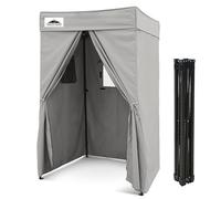 Eagle Peak Flex Auvent Compact Pop-up de 1,2 x 1,2 m, vestiaire Portable pour séance Photo d'intérieur, Camping ou Piscine, Gris