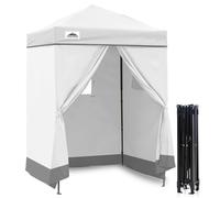 Eagle Peak Flex Auvent Pop-up Ultra Compact 1,5 x 1,5 m, abri Solaire, vestiaire, auvent Portable pour Piscine, séances Photo Tendance, ou Camping - Blanc