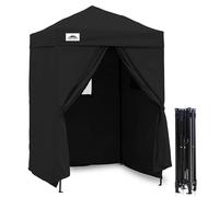 Eagle Peak Flex Auvent Pop-up Ultra Compact de 1,5 x 1,5 m, abri Solaire, vestiaire, auvent Portable pour Piscine, séances Photo Tendance, ou Camping, Noir