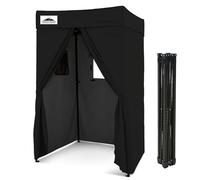 Eagle Peak Flex Compact Auvent Pop-up 1,2 x 1,2 m vestiaire Portable pour séance Photo d'intérieur, Camping ou Piscine, Noir