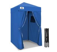 EAGLE PEAK Flex Ultra Compact 1,2x1,2 m Canopy Pop-up, Abri Solaire, Cabine d'essayage, Cabane de confidentialité Portable pour Piscine, séances Photo Tendance ou Camping, Bleu