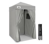 EAGLE PEAK Flex Ultra Compact 1,2x1,2 m Canopy Pop-up, Abri Solaire, Cabine d'essayage, Cabane de confidentialité Portable pour Piscine, séances Photo Tendance ou Camping, Gris