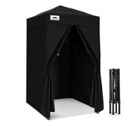 EAGLE PEAK Flex Ultra Compact 1,2x1,2 m Canopy Pop-up, Abri Solaire, Cabine d'essayage, Cabane de confidentialité Portable pour Piscine, séances Photo Tendance ou Camping, Noir