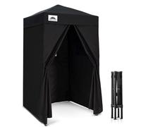 EAGLE PEAK Flex Ultra Compact 1,2x1,2 m Canopy Pop-up, Abri Solaire, Cabine d'essayage, Cabane de confidentialité Portable pour Piscine, séances Photo Tendance ou Camping, Noir