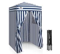 EAGLE PEAK Flex Ultra Compact 1,2x1,2 m Canopy Pop-up, Abri Solaire, Cabine d'essayage, Cabane de confidentialité Portable pour Piscine, séances Photo Tendance ou Camping, Bleu/Blanc