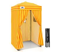 EAGLE PEAK Flex Ultra Compact 1,2x1,2 m Canopy Pop-up, Abri Solaire, Cabine d'essayage, Cabane de confidentialité Portable pour Piscine, séances Photo Tendance ou Camping, Jaune/Orange