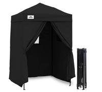 Eagle Peak Pop-up Cabine d’essayage extérieur 1.5m x 1.5m, vestiaire Portable de Plage Piscine Jardin avec fenêtre (Noir)