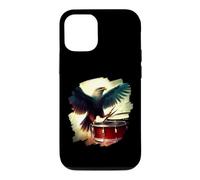 Eagle Playing Drums Funny Eagle Art Batteur Musicien Coque pour iPhone 12/12 Pro