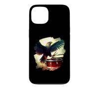 Eagle Playing Drums Funny Eagle Art Batteur Musicien Coque pour iPhone 13