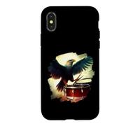 Eagle Playing Drums Funny Eagle Art Batteur Musicien Coque pour iPhone X/XS
