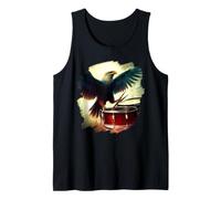 Eagle Playing Drums Funny Eagle Art Batteur Musicien Débardeur