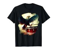 Eagle Playing Drums Funny Eagle Art Batteur Musicien T-Shirt
