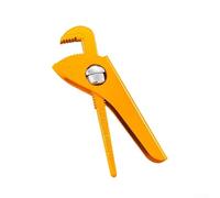 Eagle Point Pince à pipe réglable à 90 degrés robuste pour plomberie avec construction en acier forgé et mâchoires dentelées pour Sp. serré (175 mm)