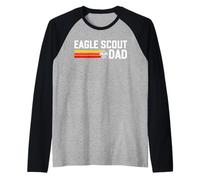 Eagle Scout Dad Scouting Pride Scouts BSA Retro 80's Manche Raglan