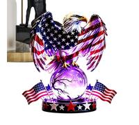 Eagle Statue Table Lamp Is Crafted From Resin With An Eye-catching Red-whit