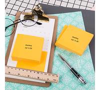 Eagle Sticky Notes, 7,6 x 7,6 cm, 100sheets/Pad, 4 coussinets doré (Or)