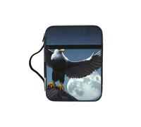 Eagle under the stars Sac fourre-tout d'étude biblique avec poignées - Organiseur résistant à l'eau pour voyage à l'église, porte-stylo, tablette, journal