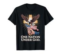 Eagle USA Christian Patriot One Nation Under God T-Shirt