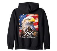 Eagle with 250 Years 1776-2026 Birthday American Sweat à Capuche