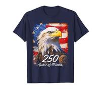 Eagle with 250 Years 1776-2026 Birthday American T-Shirt