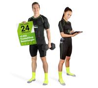 eaglefit Pro Combinaison EMS sans Fil avec 24 électrodes - Appareil pour la Maison comme en Studio, stimulateur Musculaire, renforcement Complet et Stimulation ciblée pour Femmes & Hommes