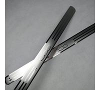 EAGLEG 2 Pièces Plaques Plinthes en Acier Inoxydable pour FI-at 500 500C, Voiture Seuil de Porte Door Sill Contre Les Rayures Protection Accessoires,Silver