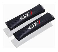 EAGLEG 2 Pièces Voiture ProtèGe Ceinture SéCurité Coussin pour Peu-geot GT GTI GT Line, Protections Épaulettes de Ceinture de Sécurité en Fibre Carbone Amovible Interior Accessories, GTI