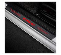 EAGLEG 4 pièces Fibre de Carbone Protection seuil Porte Voiture pour Ho-NDA CR-V 2021 2020 2019 2018 2017-2002, Pédale de Bienvenue Anti-Rayures Accessoire De DéCoration De Style,Black