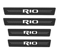 EAGLEG 4 pièces Protecteurs de Plaque de Seuil de Porte Voitures, pour KI-A Rio SPORTAGE X-Line GT GT-Line Picanto Seuil de Porte, Accessoires D'Autocollants de Plaque de Seuil,Rio