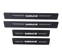 EAGLEG 4 Pièces Seuil de Porte Plaque de Seuil en Fibre de Carbone Accessoires de Voiture pour Suz-uki Vitara JIMNY Alto SX4 Swift IGNIS Samurai, Samurai