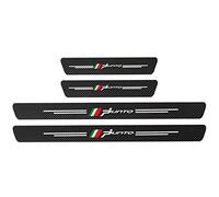 EAGLEG 4Pcs Voiture Fibre de Carbone Plinthes Autocollant, pour FI-at 500 500C 500X 500L Panda Bravo, Kick Plates Anti-Rayures Protecteur PéDale Seuil Porte,Car Style Intérieur Accessoires, Punto