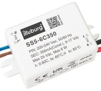 Eaglerise Transformateur LED 350mA 6W Étanche IP65 Courant Constant pour Lampe - Bloc d'Alimentation Driver Blanc